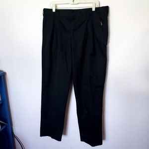 Crown School Apparel Black Chino pants size 38 Husky Inseam 31" Everyday